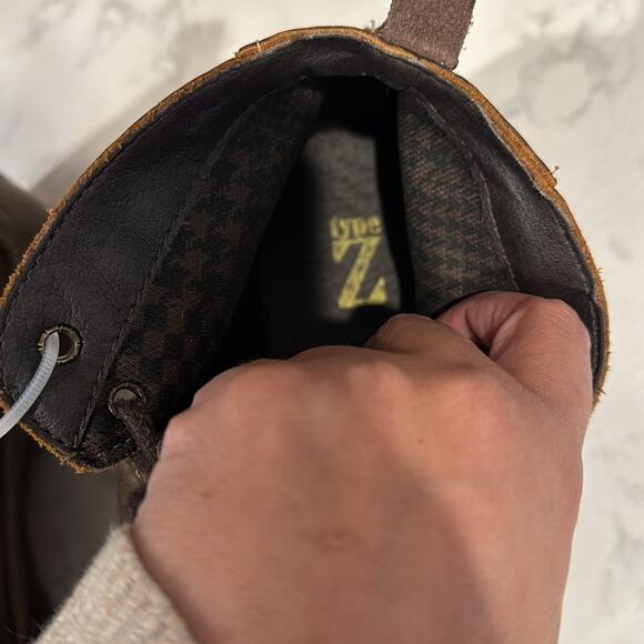 Type Z Harvey brown leather broken in manly rugged street wear office hipster 10 - Picture 9 of 10